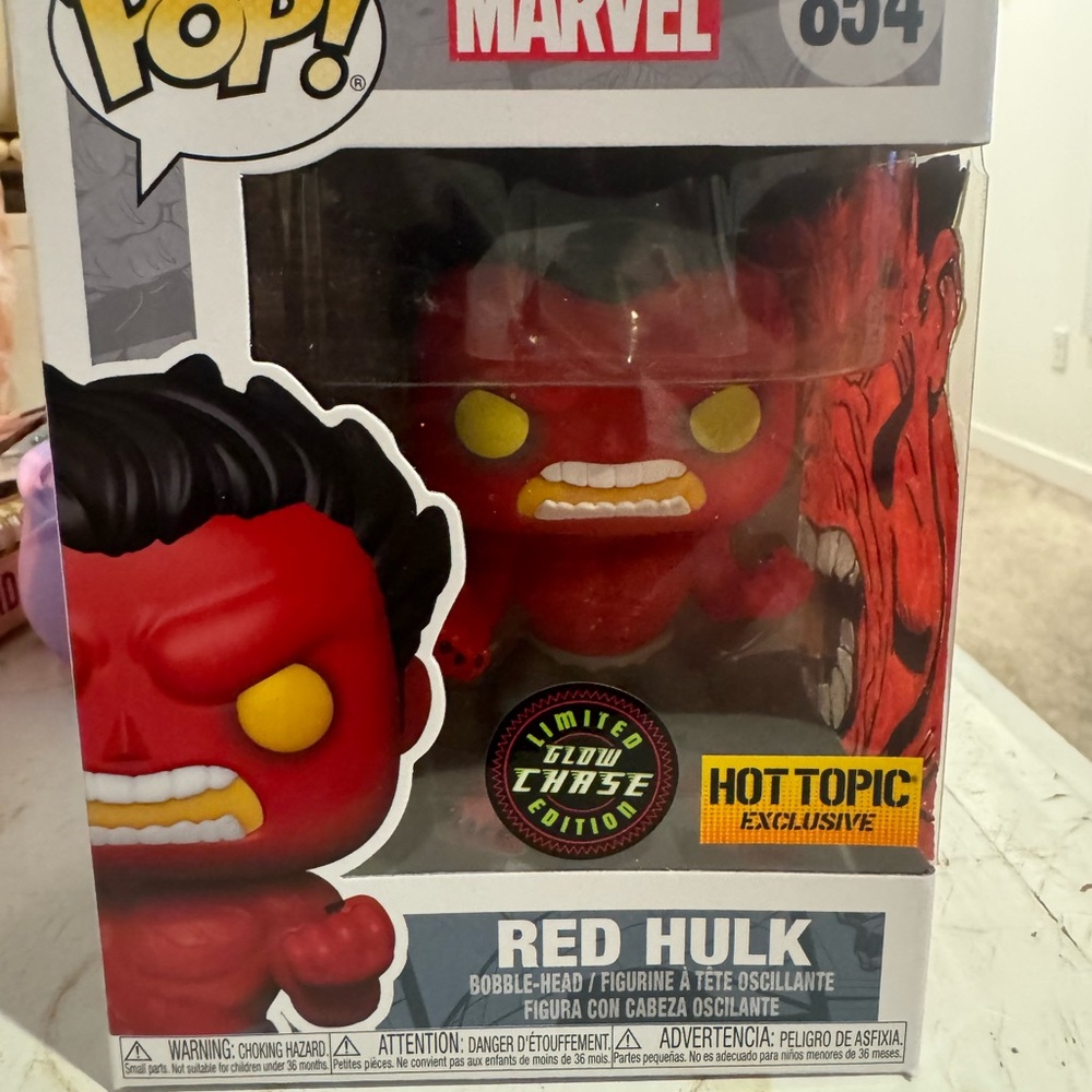 Marvel Red Hulk Funko Pop Figure